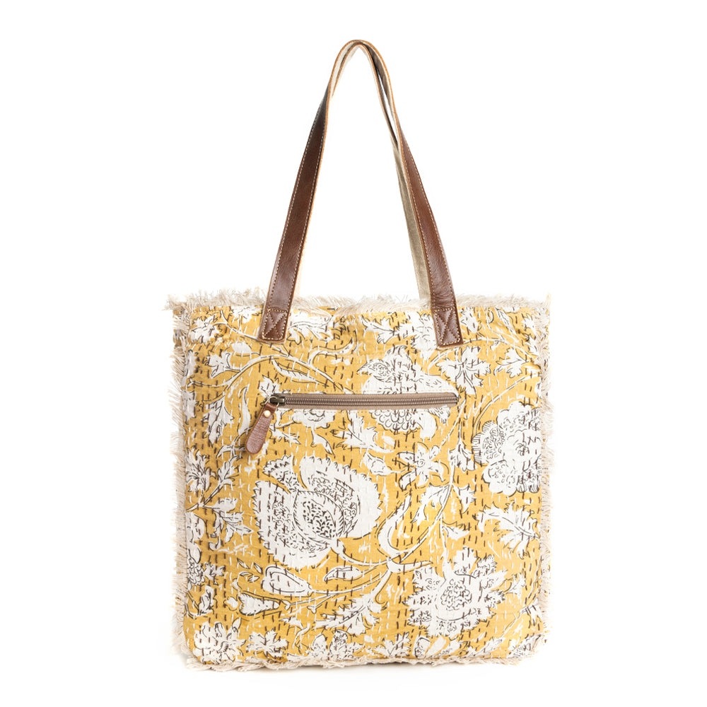 Golden Prairie Leaf Tote Bag - Myra USA