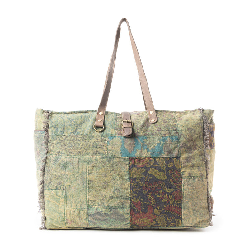 Fern Grove Patchwork Weekender Bag