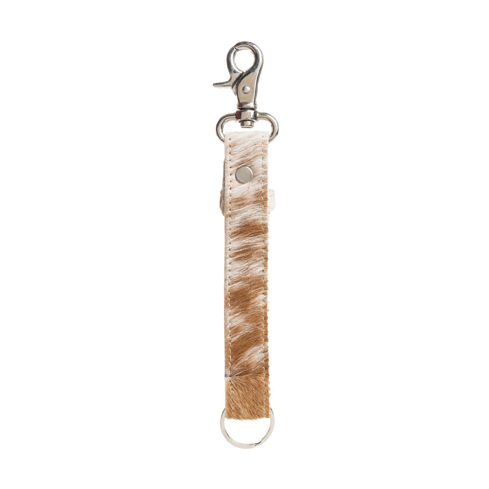 Range Road Key Fob in Brown & White - Myra USA