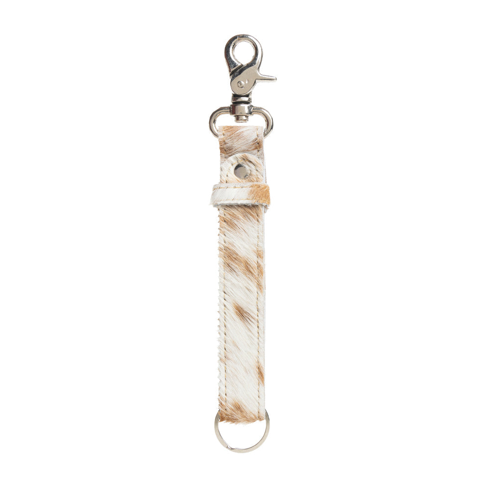 Range Road Key Fob in Brown & White - Myra USA