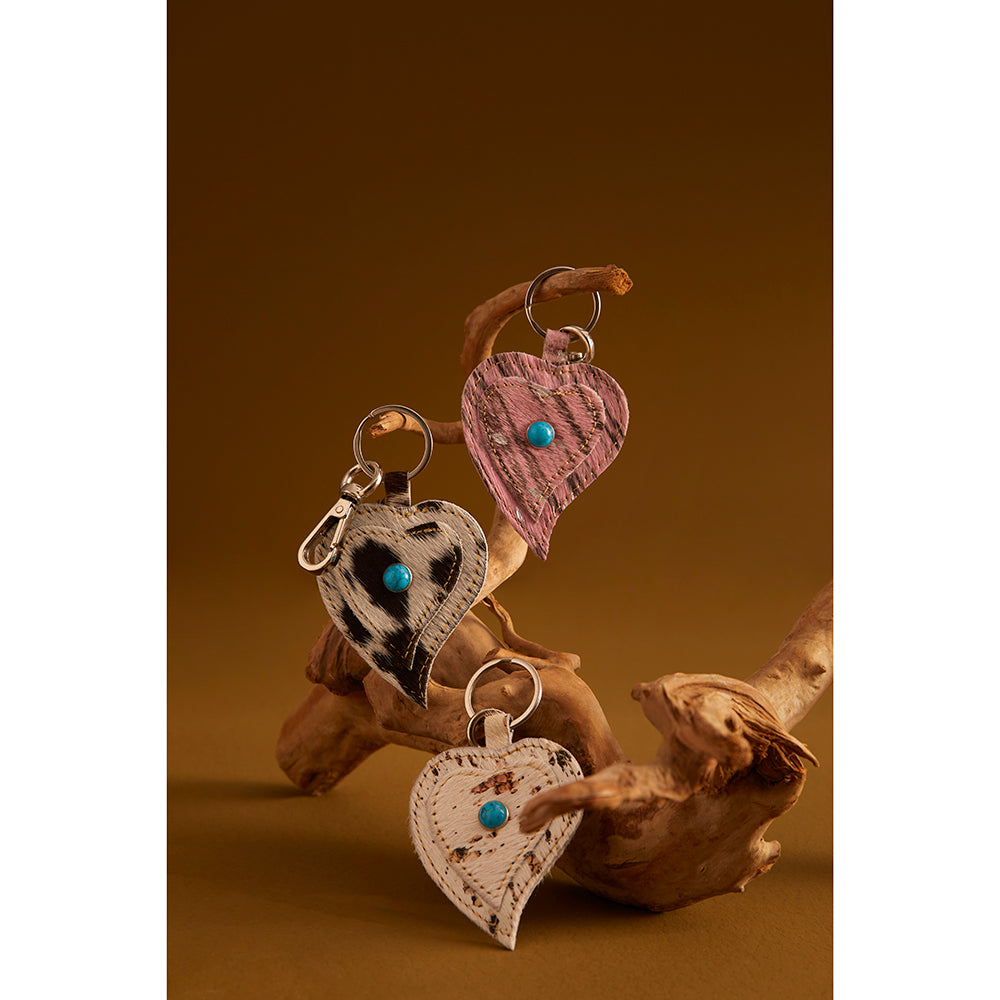 Heart's Love Key Fob in Pink - Myra USA