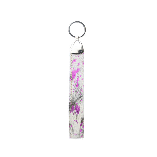 Purple Passion Key Fob In White and Pink