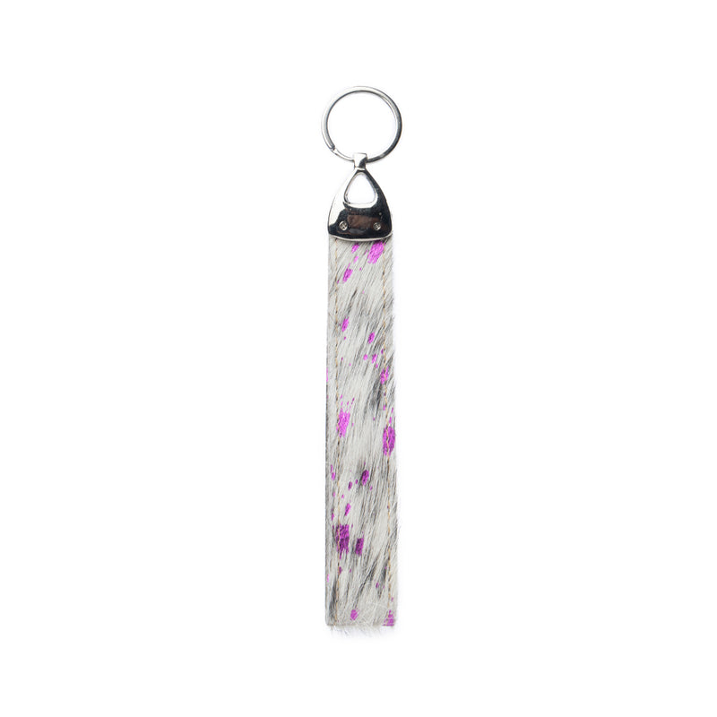 Purple Passion Key Fob In White and Pink