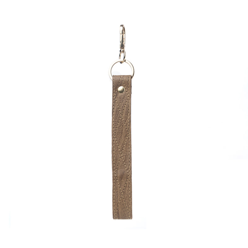 Russet Key Fob In Beige