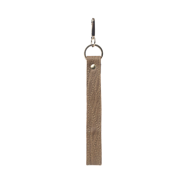 Russet Key Fob In Beige