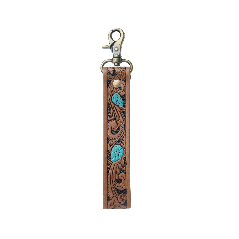 Daydreams Key Fob In Blue and Brown - Myra USA