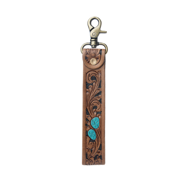 Daydreams Key Fob In Blue and Brown