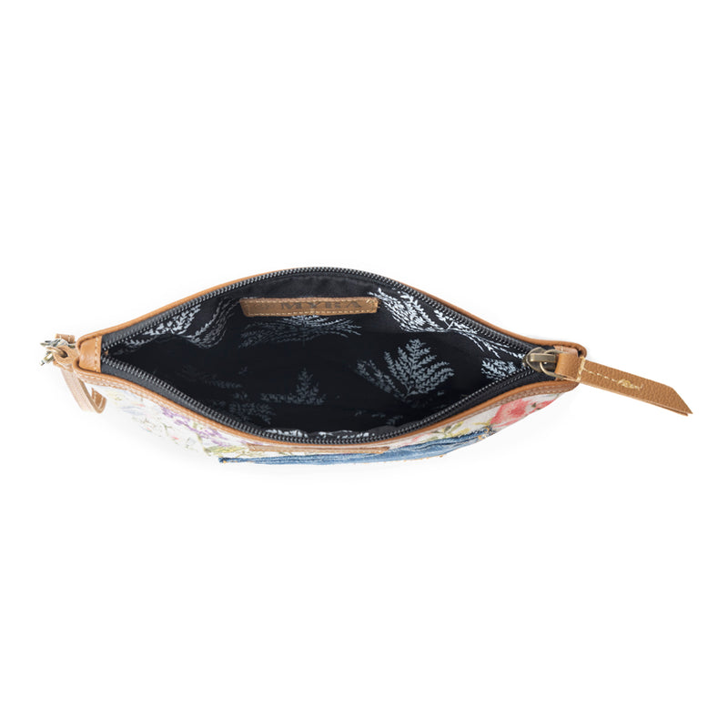 Dahlia Denim Clutch Bag