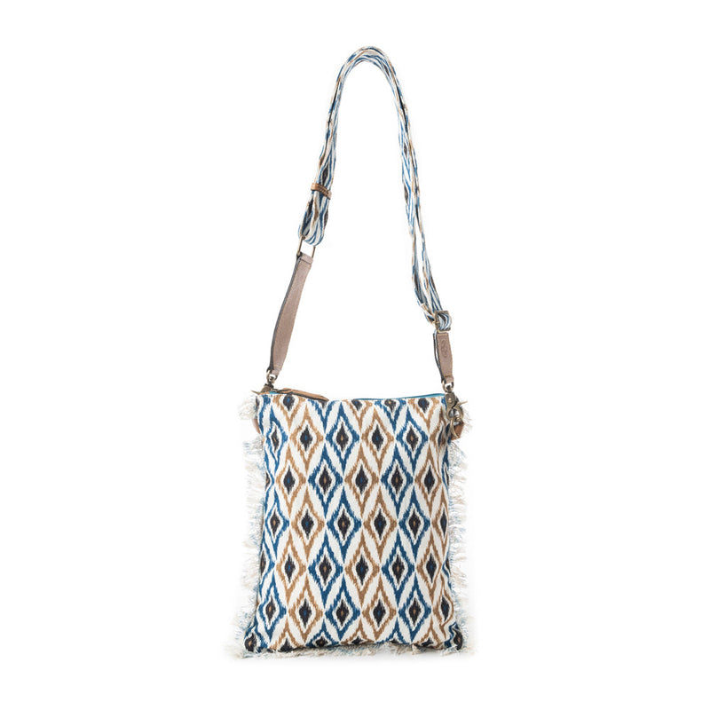 Beautiful Tapestry Crossbody Bag In Blue