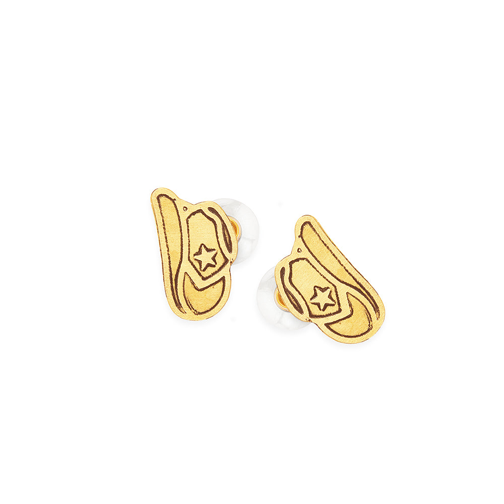 Star Cowboy Hat Earrings - Myra USA
