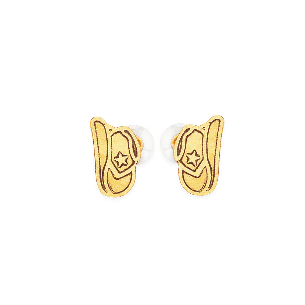 Star Cowboy Hat Earrings - Myra USA