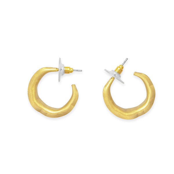 Golden Crescent Earrings - Myra USA
