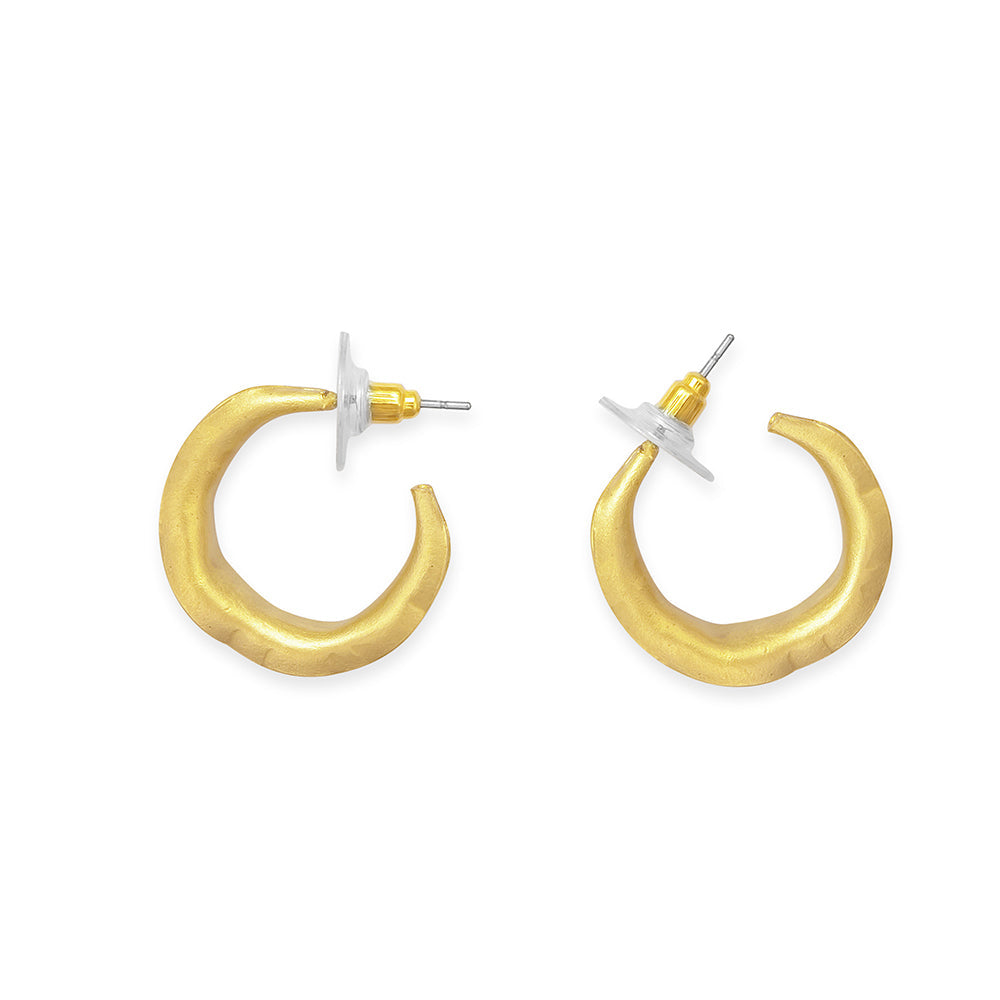Golden Crescent Earrings - Myra USA