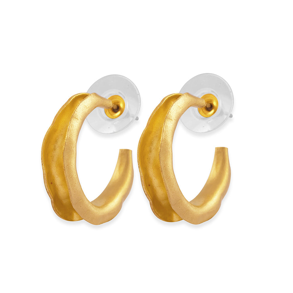 Golden Crescent Earrings - Myra USA
