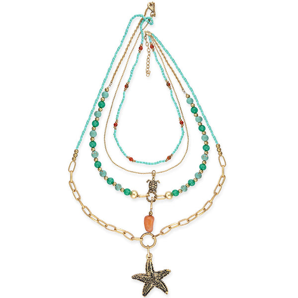 Life Ashore Multistrand Necklace - Myra USA