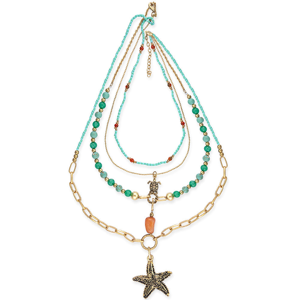 Life Ashore Multistrand Necklace - Myra USA