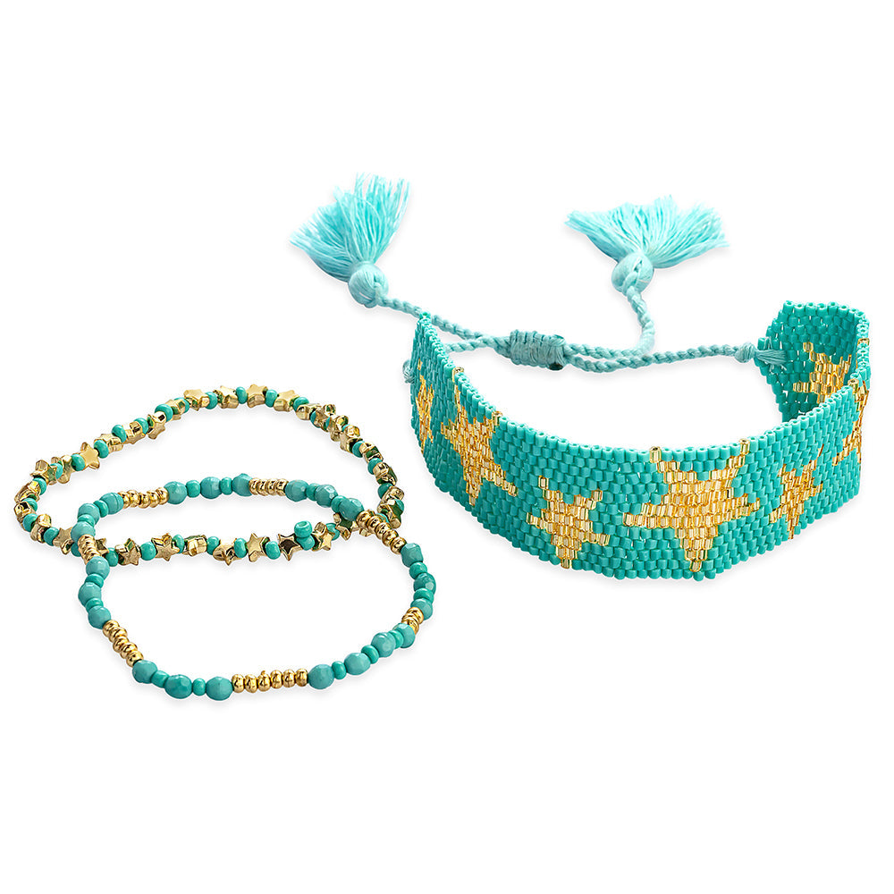 Starshine Bracelet in teal - Myra USA