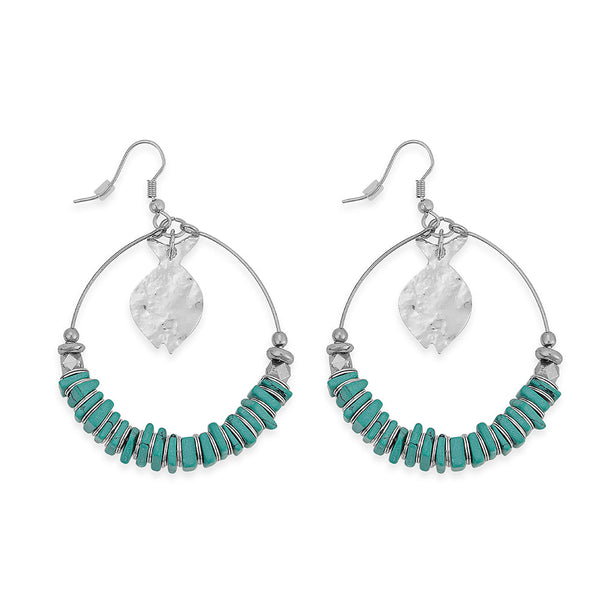 Bangle Moon Hoop Earrings - Myra USA