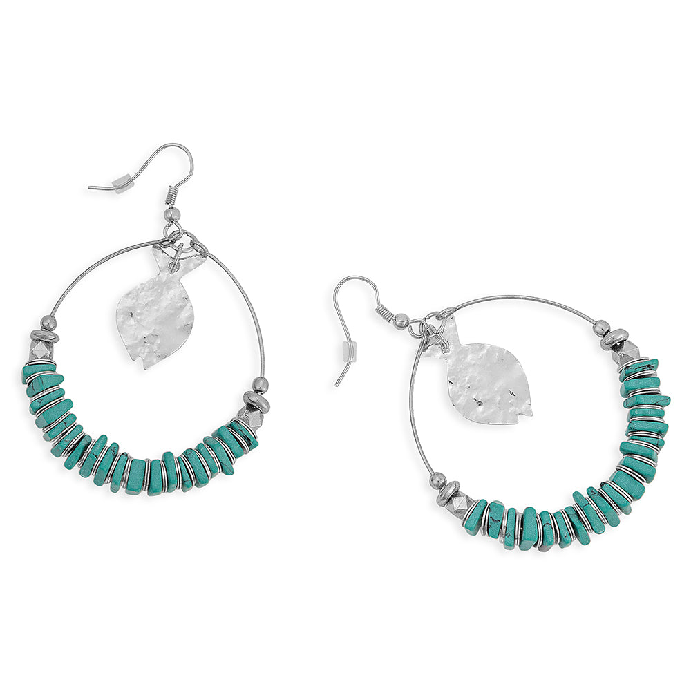 Bangle Moon Hoop Earrings - Myra USA
