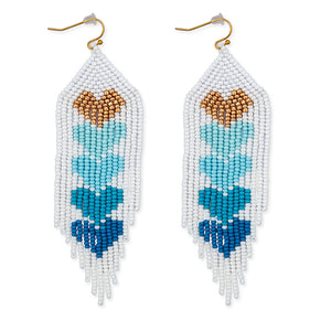 Hearts of Five Earrings in Blue - Myra USA