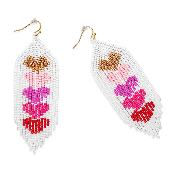 Hearts of Five Earrings in Red - Myra USA