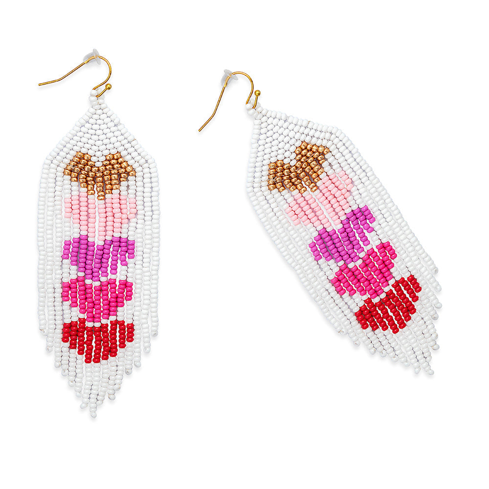 Hearts of Five Earrings in Red - Myra USA