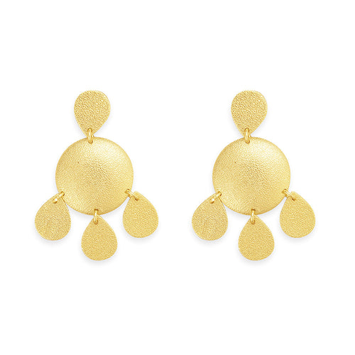 Solar Flare Medallion Earrings - Myra USA
