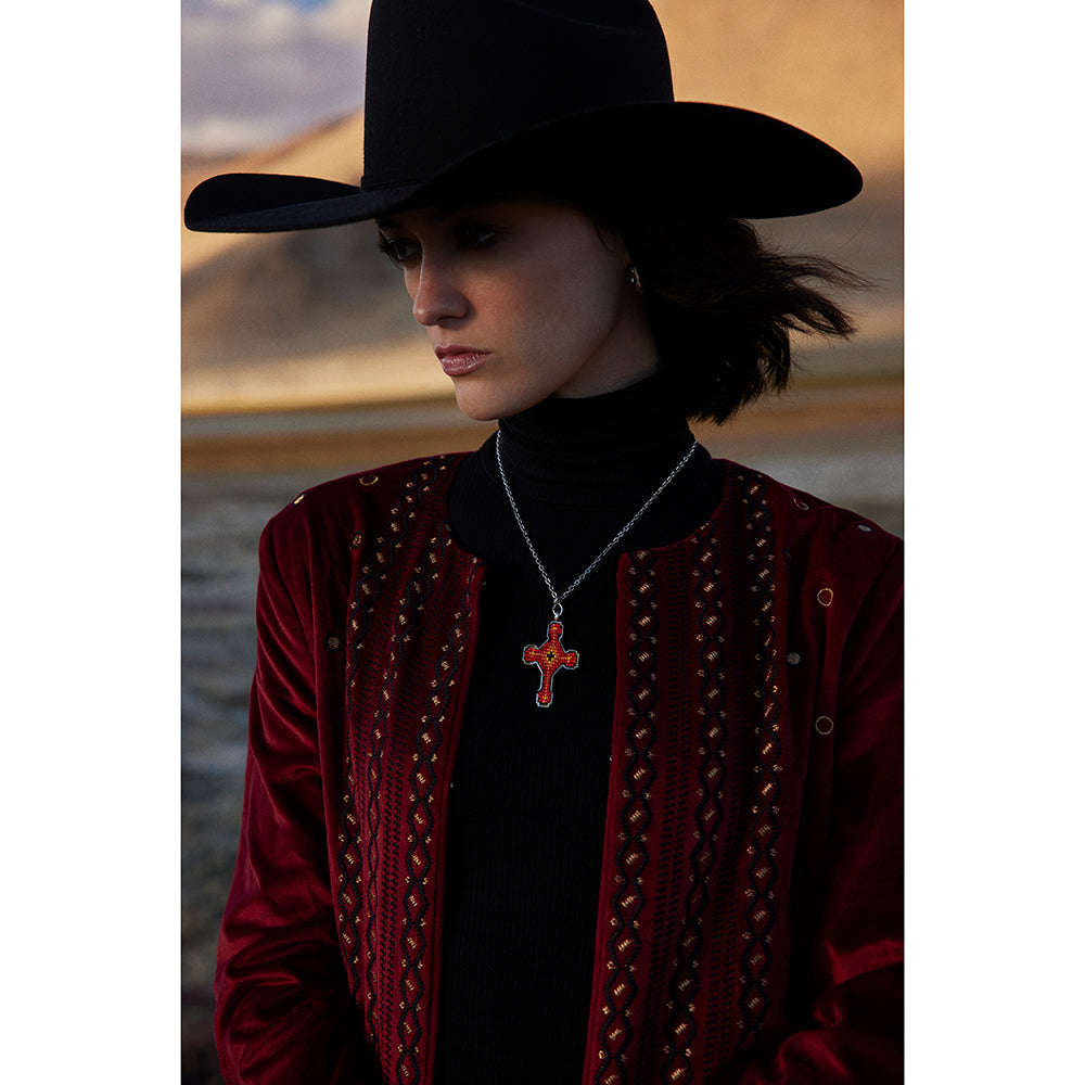 Flames of Faith Cross Necklace - Myra USA