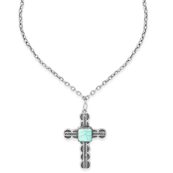 Centerstone Cross Necklace