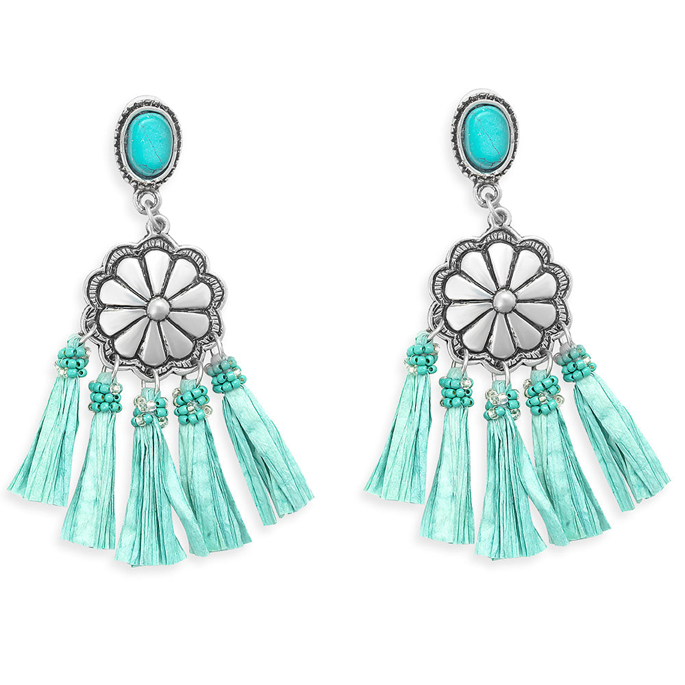 Corsica Springs Fringed Earrings - Myra USA