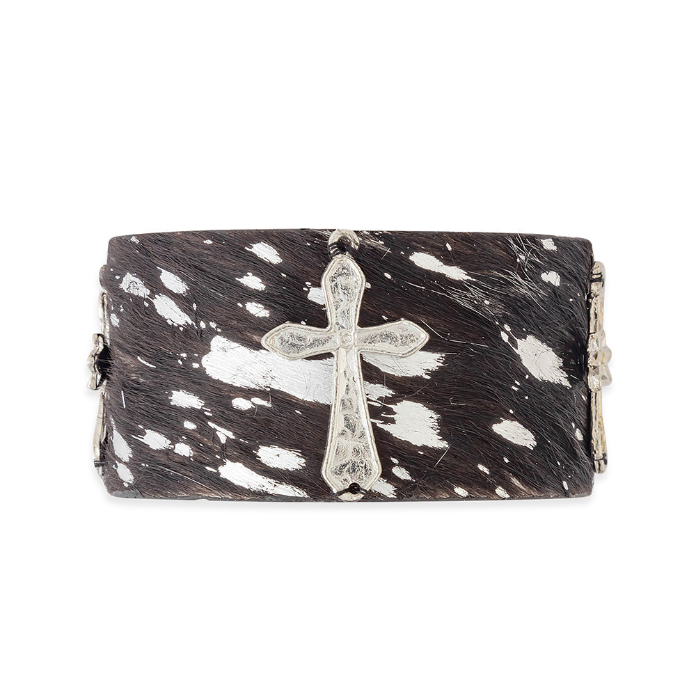 La Cruz Plata Cuff Bracelet - Myra USA