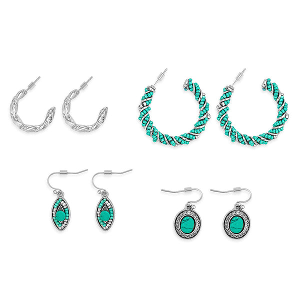 Jessica Fashion Set Of Four Earrings