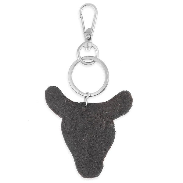 Beaded Steer Key Fob