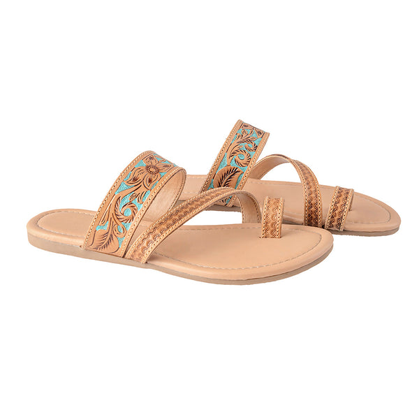 Lannie Mae Sandals in Honey