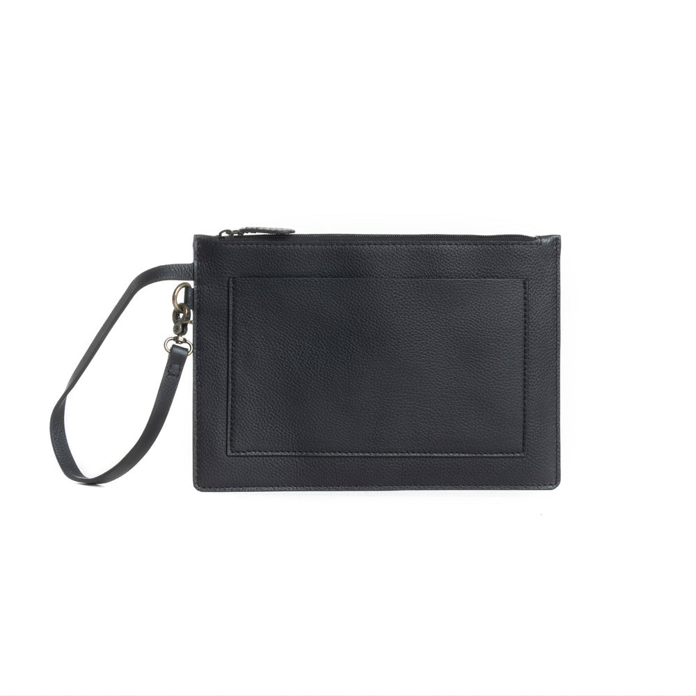 Canyon Colours Clutch Pouch in Ebony - Myra USA