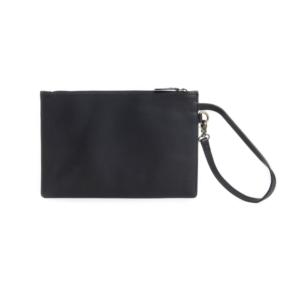 Canyon Colours Clutch Pouch in Ebony - Myra USA