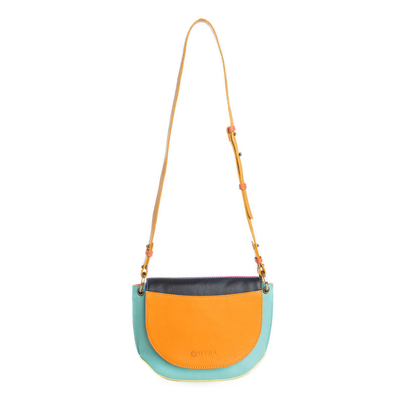 Color Point Half Moon Messenger Bag