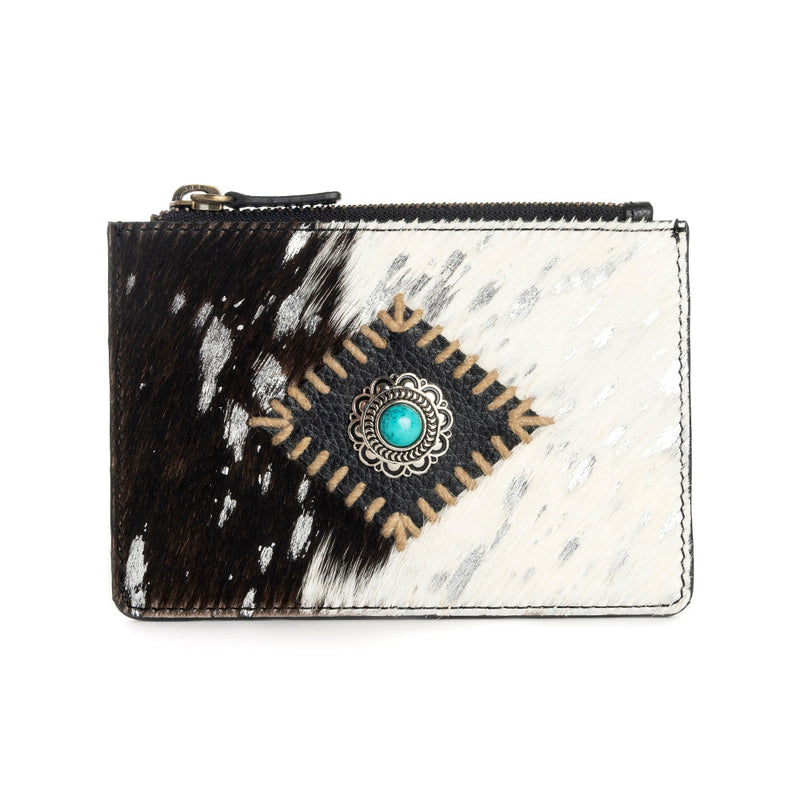 Eye of the Goddess Credit Card Wallet in Black & White