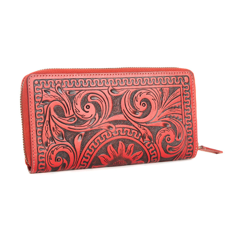 Sunset Valley Wallet in Crimson