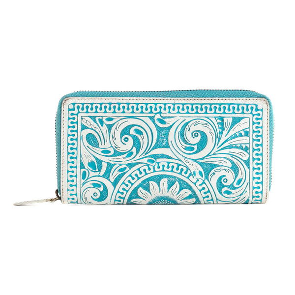 Sunset Valley Wallet in Frosted Turquoise