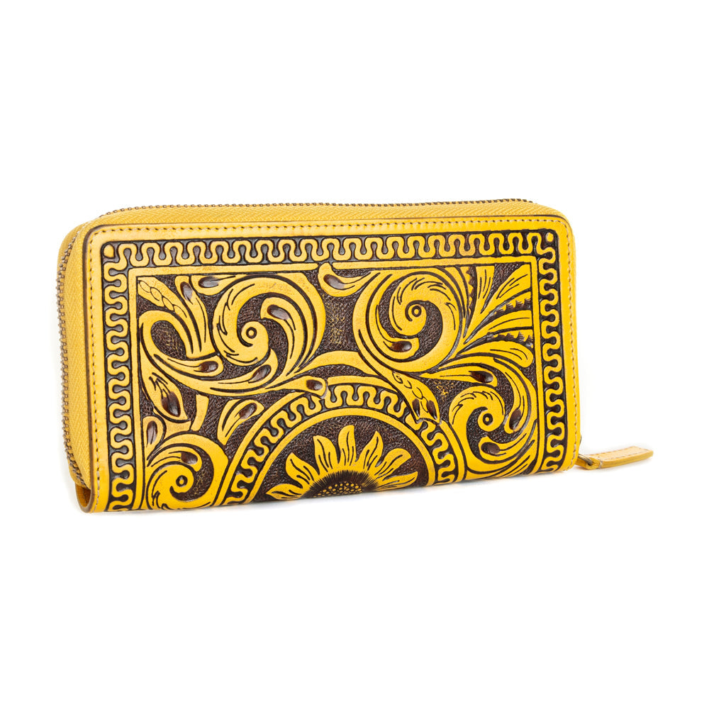 Sunset Valley Wallet in Sunrise Yellow - Myra USA