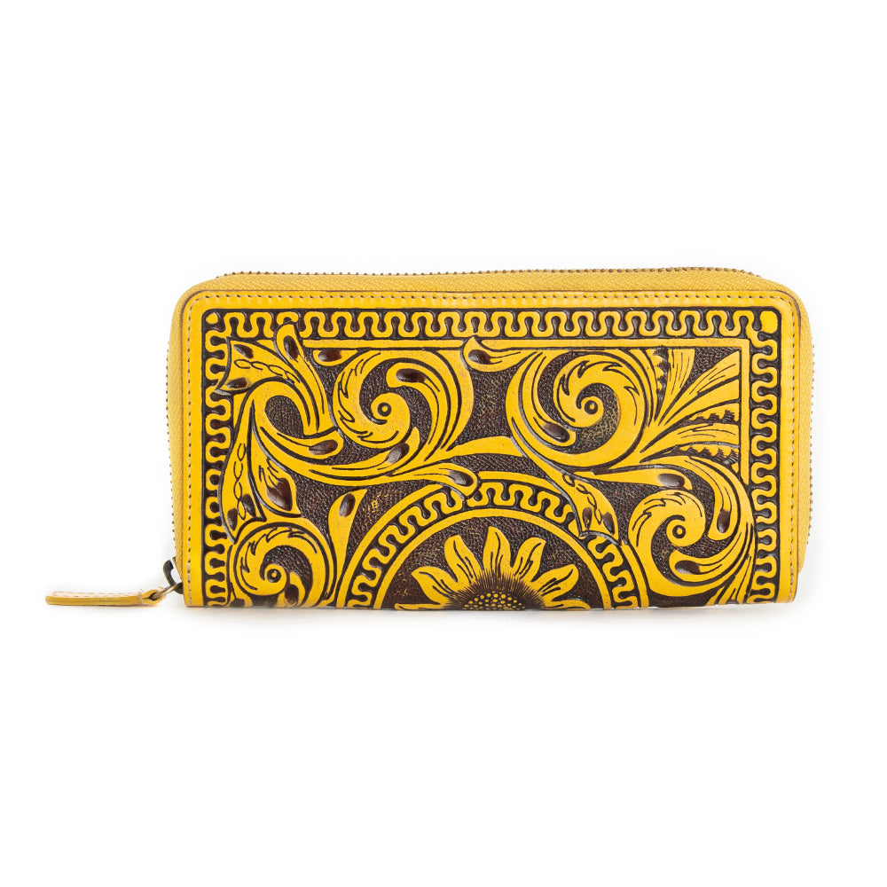 Sunset Valley Wallet in Sunrise Yellow - Myra USA
