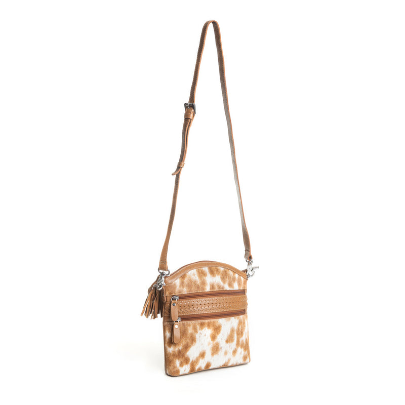 Wild Spirit Crossbody Bag in Brown & White