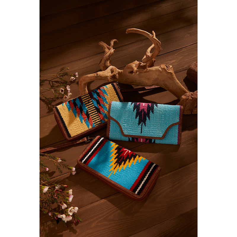 Tribal Visions Wallet in Turquoise