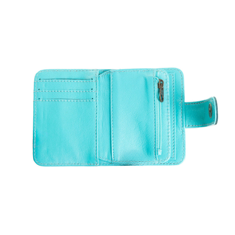 Prairie Meadow Wallet in Turquoise