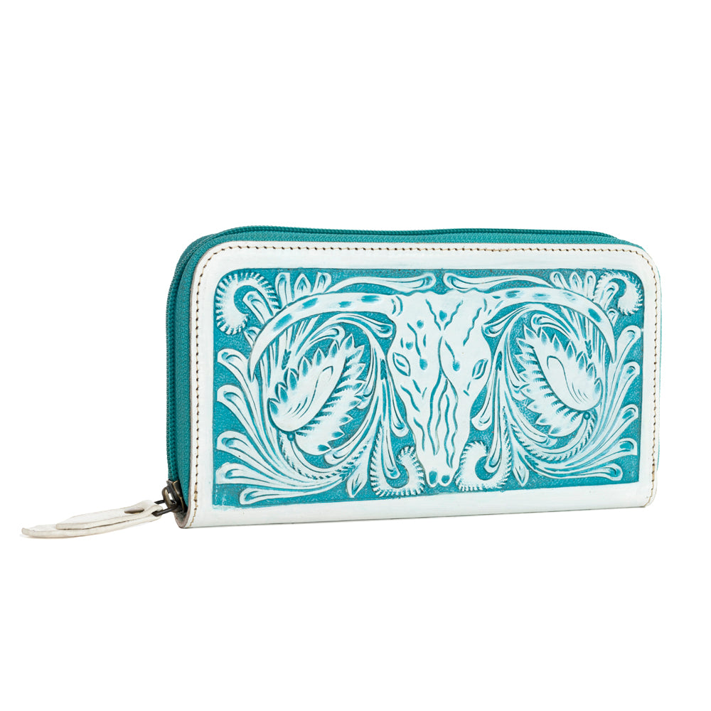 Steerhallow Canyon Wallet in Frosted Turquoise - Myra USA