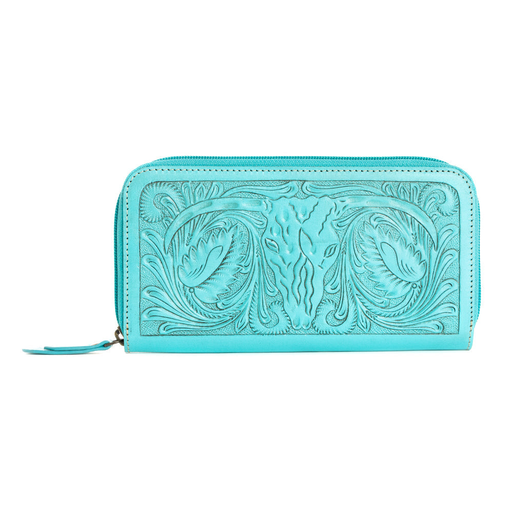 Steerhallow Canyon Wallet in Turquoise - Myra USA