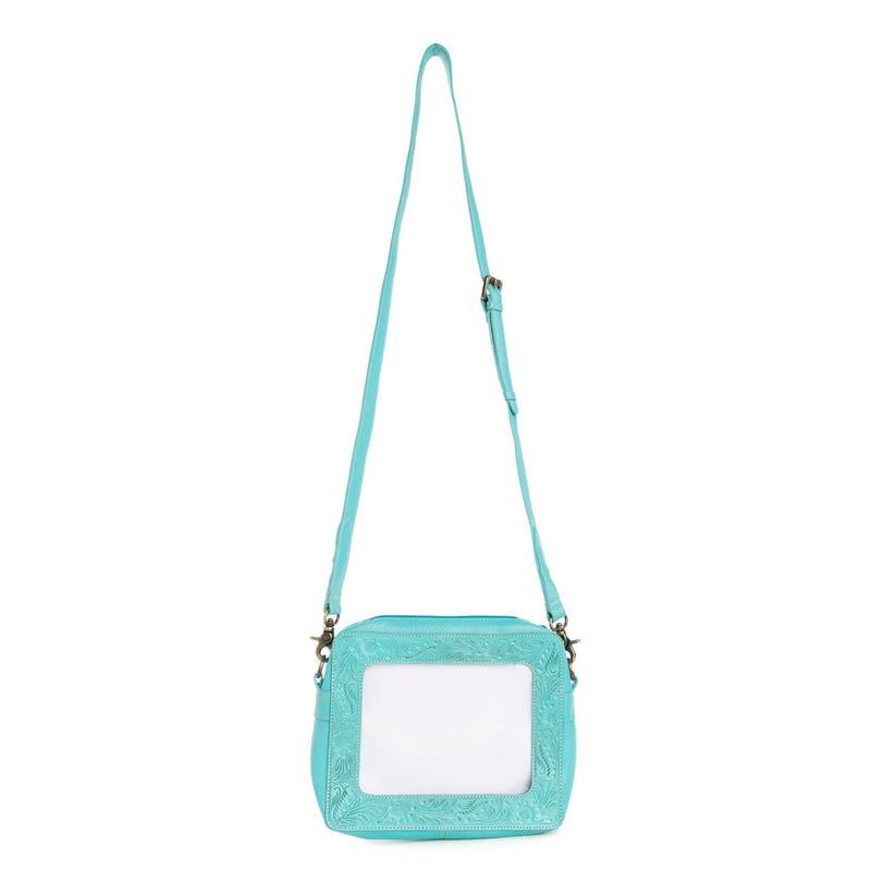 Open Vista Clear Bag in Turquoise