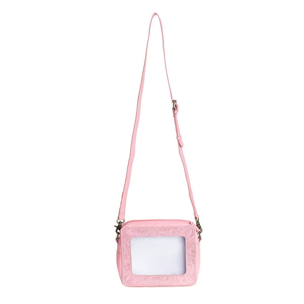 Open Vista Clear Bag in Pink - Myra USA