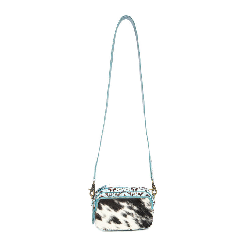 Tilla's Mine Trail Shoulder Bag in Turquoise & Black